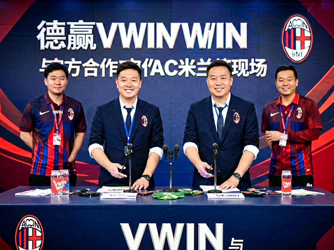 德赢VWIN与AC米兰官方合作签约仪式现场